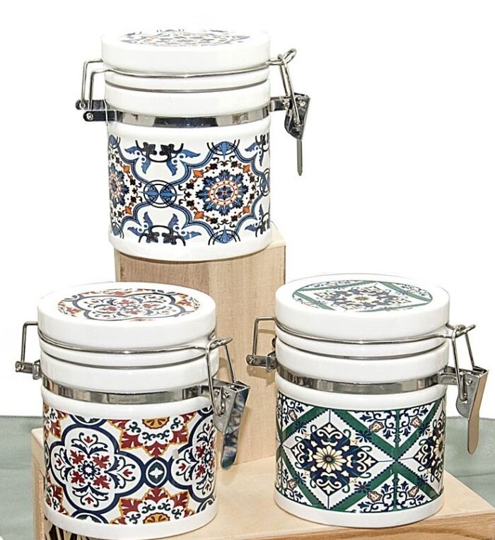 Bomboniera in ceramica: barattolo 10 cm