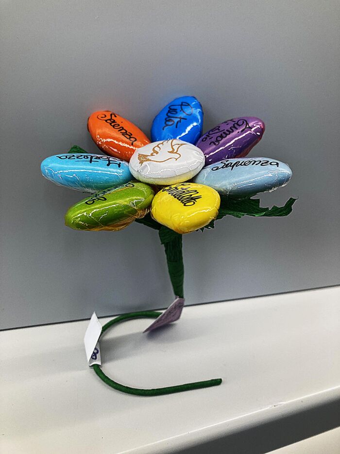 Fiore segnaposto colomba - immagine 3